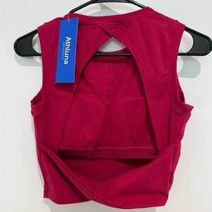 Athluna Pink Workout Top
